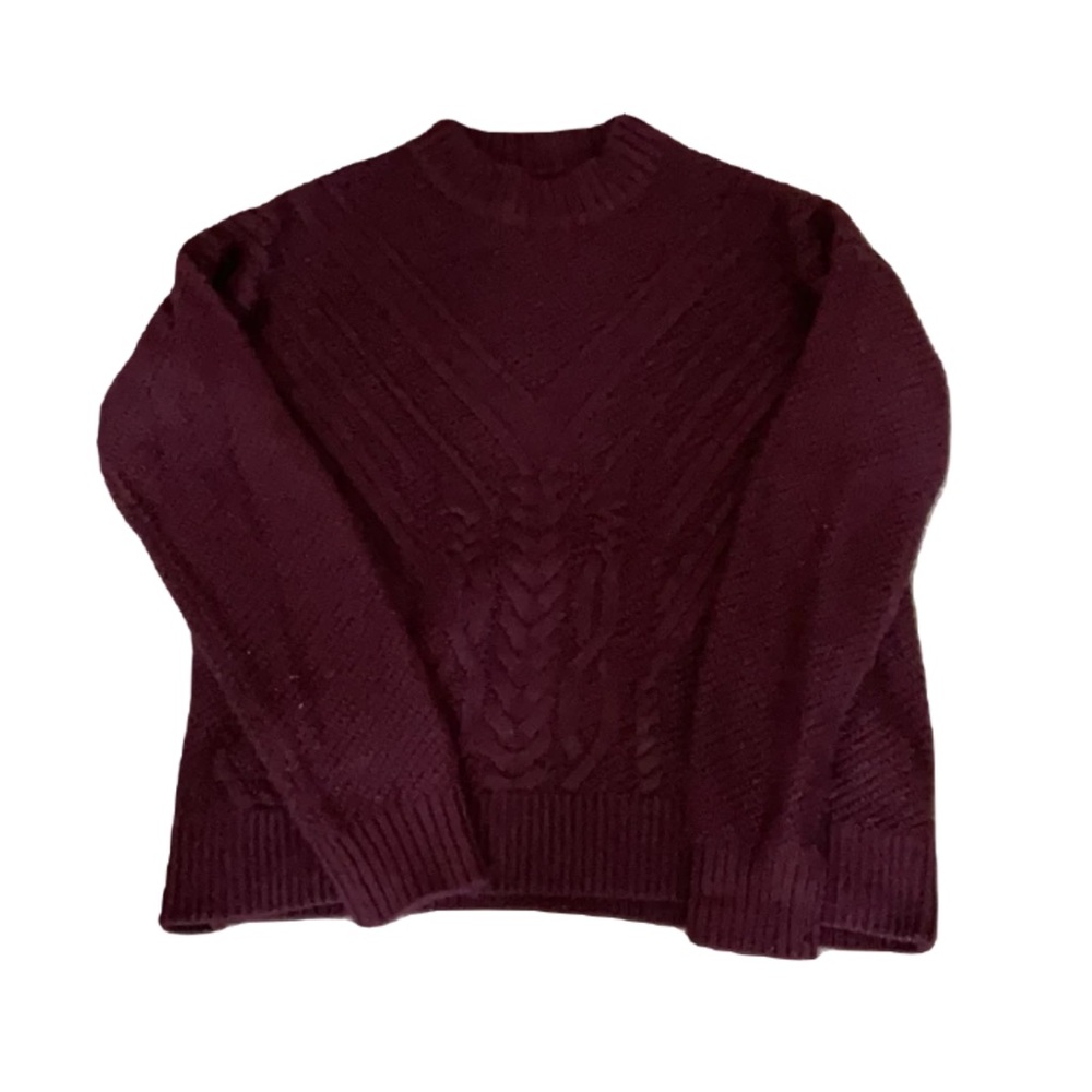 womens burgundy sweater